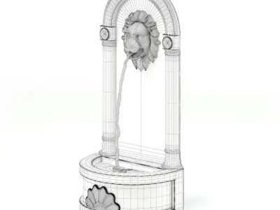 Wall Fountain 3D Model 3D model