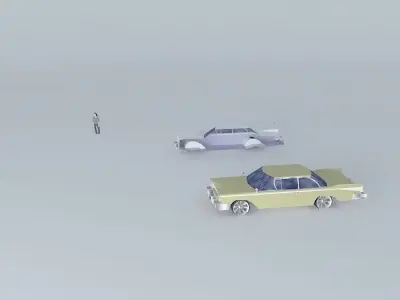 50s car 1 Free 3D model