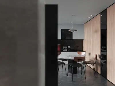 Minimalist Apartment Interior Design 3D model