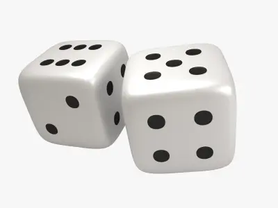 Dice cubes 3D model
