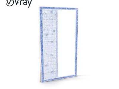 Ornate Decorative Screen Panel D Model Pack Low-poly 3D model