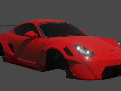 porsche cayman karma bodykit 3D model