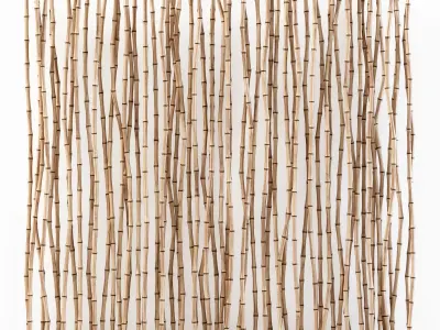 Bamboo thin branch decor n2  3D model