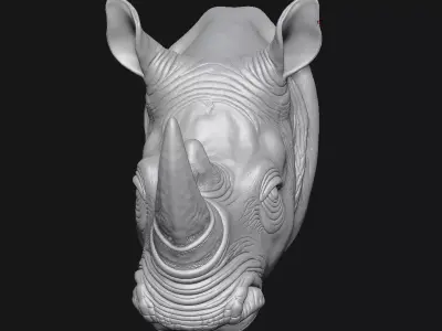rhinoceros 3D print model buy