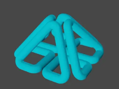 Interesting 3D printable one line object Free 3D print model