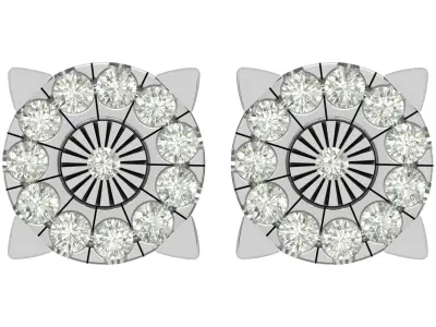 earring 3D print model 32