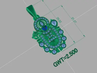 FASION PENDANT 3D model buy