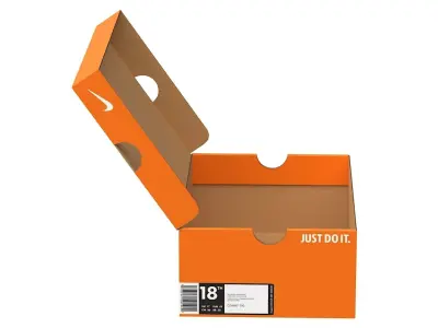 Nike Shoe Box PBR 04 Low-poly 3D model