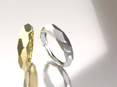 facet ring free Free 3D print model