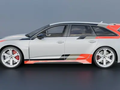 Audi RS6 Avant GT 2025 3D print model