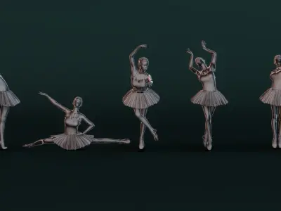Ballerina Set06 3D model