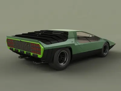 Alfa Romeo Carabo 3D model