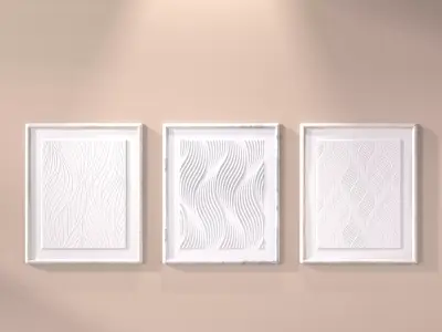 Craft painting frame Free 3D model