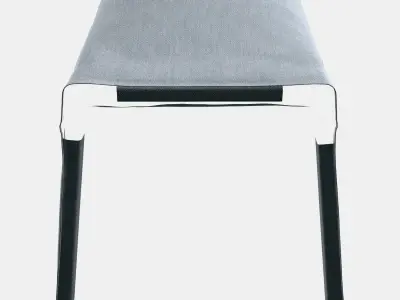 BERGMUND Cover for bar stool with backrest Low-poly 3D model