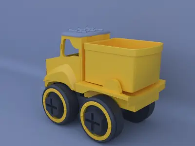construction truck toys Free 3D model