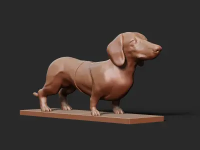 Dachshund Book-holder 3D print model