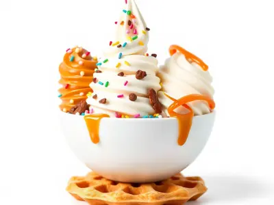 Soft Serve Ice Cream with Toppings Model Pack Low-poly 3D model