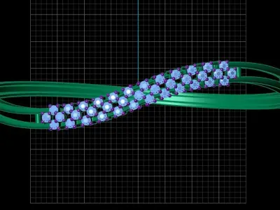 Flexure Bracelet 3D print model