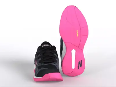 Skechers Viper Court   Athletic Indoor Outdoor Pickleball Shoes Low-poly 3D model