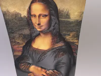 GIOCONDA by LEONARDO DA VINCI for 3D printing 3D print model 3D print model