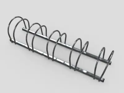 CC0 - Bicycle Stand 4 Free low-poly 3D model