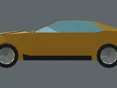 Chevrolet Camaro iroc-z low poly Low-poly 3D model