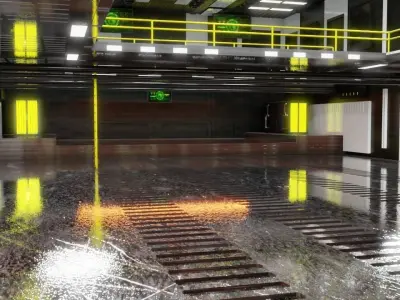 Sci - Fi Engineering Room 3D model