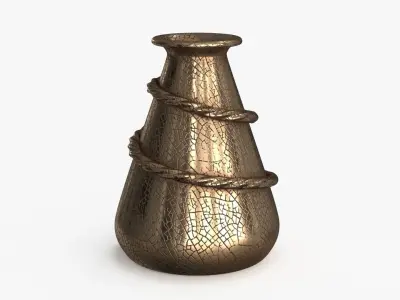 Metal Vase v2 Low-poly 3D model