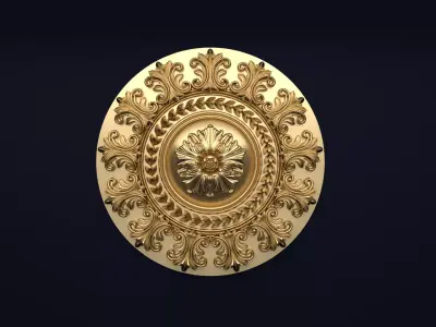 Classic decor ornament v-3D model17 3D model