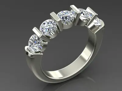 Band Ring 3D print model