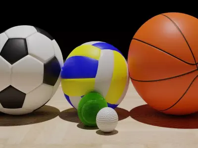 Recreational Balls 3D model