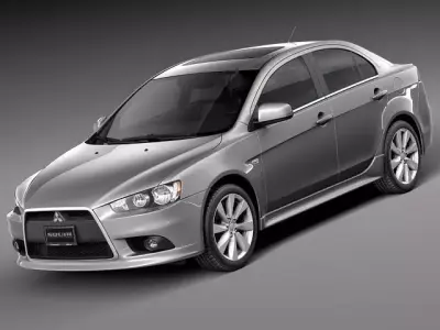 Mitsubishi Lancer GT 2008-2014 3D model