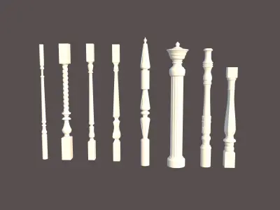 column ve table leg 3D model