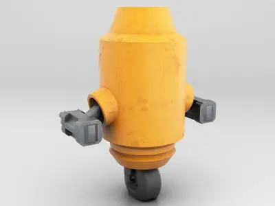 Robot Character Low-poly model Free low-poly 3D model