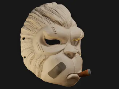 Wearable Mafia Simian Monkey Mask 3D print model