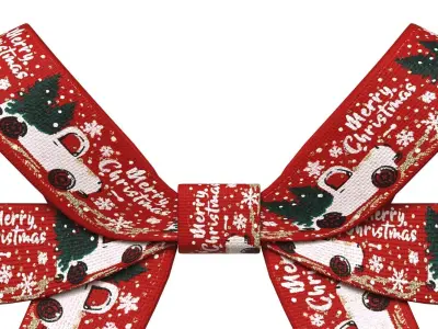 Christmas Bow Ribbon 52 Low-poly 3D model
