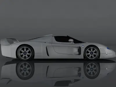 Maserati MC12 Low-poly 3D model