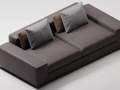 Velora Sofa  Midpoly 3D Model 3D model
