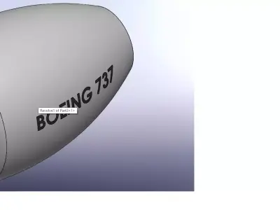 engine airplane 3D model