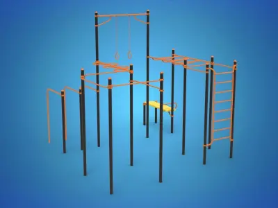 Gym Equipment Outdoor  3D model