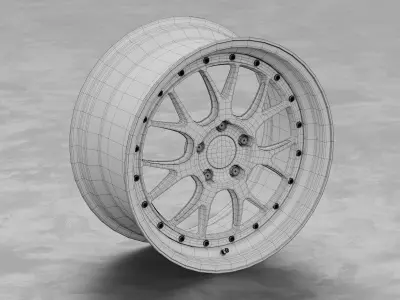 BBS LM-R Rim 3D Model 3D model