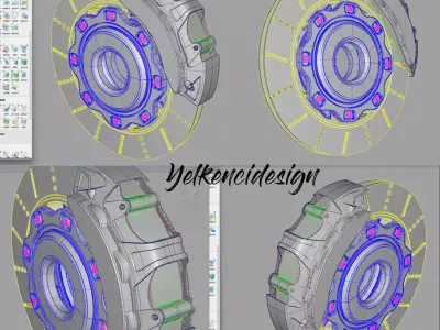 Alias Nurbs Car Brakes - High Quality and Detailed 3D model