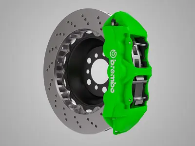 Front Brembo Brake 3D model