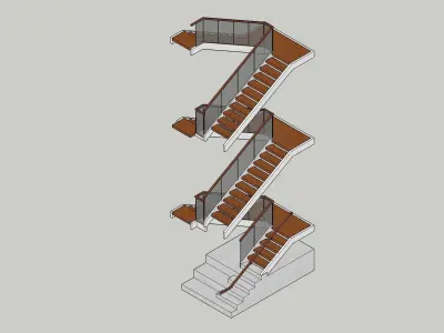 Free Staircase Free 3D model