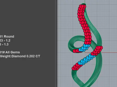 Abstract Diamond Pendant 3D print model