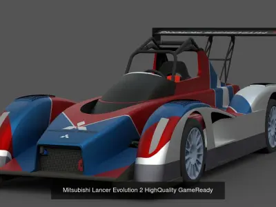 Car 3D Model Bundle 5 Vehicles Game Ready Detailed Collection 3D Model Pack