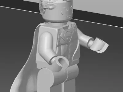 Lego Superman Henry Cavil 3D print model