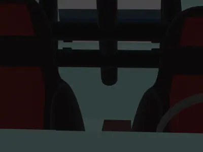 grandfather and grandson car 3D model