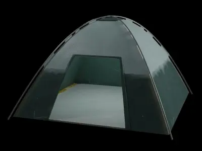 Camping Tent  Low-poly 3D model