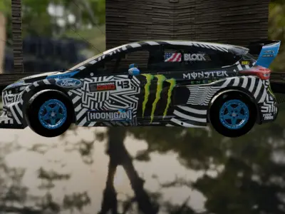 Honigan Ford Focus Low-poly 3D model